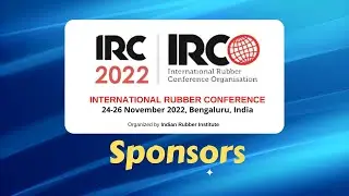 Sponsors - IRC 2022 (International Rubber Conference) (24-26 Nov 2022, Bengaluru, India)