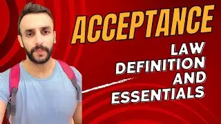 Definition and essentials of acceptance with example | Indian contract act,1872 |by Saurav dubey