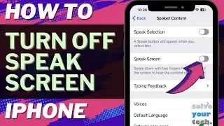 iOS 17: How to Turn Off Speak Screen on iPhone