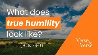 What Does True Humility Look Like? (Acts 7:60) | Verse by Verse