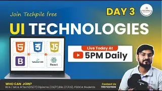 🚀 Join Techpile&rsquo;s 100% FREE UI Technologies Program 🚀 | Live today at 5PM | Day 3 |  #techpile