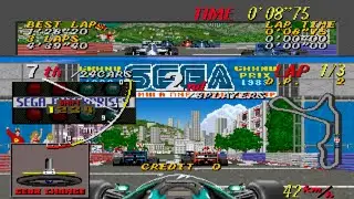 Super Monaco GP - Sega X Board Hardware - All  Machine ID - Attract Mode
