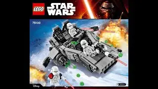 Instrucciones 75100 1 LEGO Set First Order Snowspeeder Star Wars