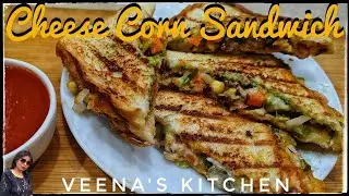 Veg Cheese Corn Grill Sandwich 🥪😋😋|वेज चीज कार्न ग्रील सैंडविच #trending #yummykitchen #food 