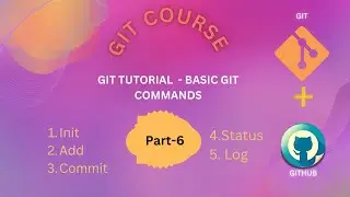 6 Git Tutorial: Master Git Basics: Init Add, Commit, Status, and Log with Practical Implementations