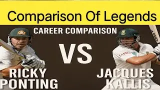 Comparison of legends Ricky ponting and Jaques Kallis