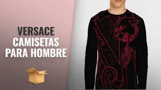 10 Mejores Versace 2018: Versace Jeans Big Tiger Logo Long Sleeve Tee, Black ($178)