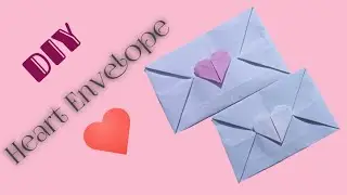 Paper Envelope Design With Heart Lock//Envelope Making Tutorial{without glue}#viral#trending