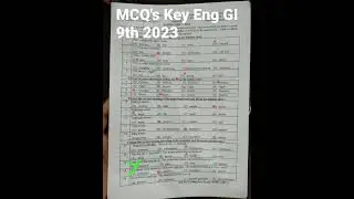 Solved MCQ's lahore board 9th class English paper 2023- English paper first time bise lhr- 9th MCQ's