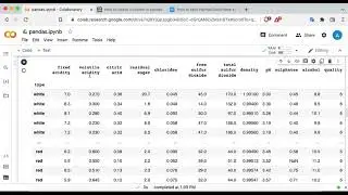 1.  Pandas for ML: Introduction to Pandas