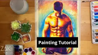 Painting Tutorial Time lapse Episode (39) #watercolorpainting #zakpopart