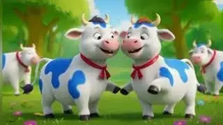 Bunny Visits a Farm 🐰 | Fun Farm Animals Song | E-I-E-I-O