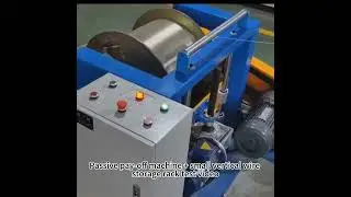 Passive pay-off machine + small vertical wire storage rack test video #wirefactory #wireworks
