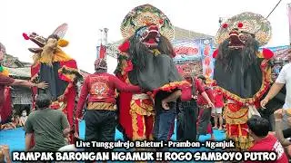 Rampak Barongan Ngamuk Jaranan ROGO SAMBOYO PUTRO Live Tunggulrejo Baleturi Prambon Nganjuk