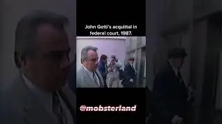 John Gotti&rsquo; s acquittal in Court🔫🗽 #mafia #mobsters #italy #newyork #court