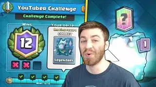 INTENSE! CLUTCH 12 WIN YOUTUBER CHALLENGE & BEST TIP! | Clash Royale BEST 12 WINS & LEGENDARY CHEST