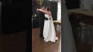Mr and Mrs Jacob Crowells' first dance as a married couple