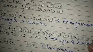 #commerce #management What is FDI ? Classification of FDI-Vertical (Forward Integration),Horizontal