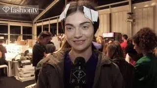 Marios Schwab Fall/Winter 2013-2014 BACKSTAGE | London Fashion Week LFW | FashionTV