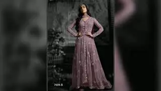 Maisha 7604 Anaarkali style Net Embroidery & Diamond Work Suit & Salwar Kameez For Women & Girl's