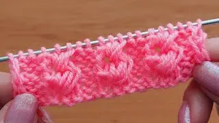 Классный 👍 узор спицами для шапочки , свитера , кофточки. 