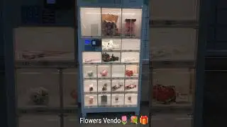 🌸Cute Flower Vending Machine in Korea?! 🇰🇷💐 #FlowerVendingMachine #UniqueFinds #TravelKorea