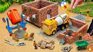 DIY/A house set on fire by a thief-Creative project to build a fireproof mini house with mini tools