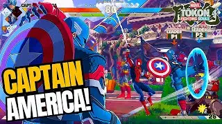 Captain America Amazing Combos & Offense | Marvel Tokon Fighting Souls Beta