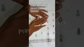 #pravallidesigners #aariwork #designtracing