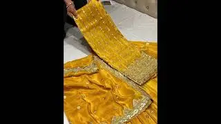 Punjabi suit 2025 collection #punjabisuits #yellowsuit #mustardsuit #handwork #designer #punjabi
