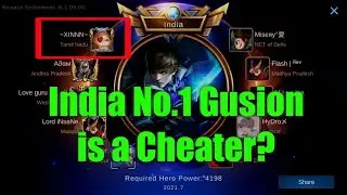 India 🇮🇳 No.1 Gusion Cheater? Exposing India No.1  Gusion