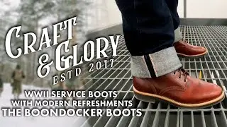 WWII Service Boots with Modern Refreshments | The Craft and Glory Boondocker Boots