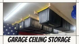 Хранение на потолке гаража | HOME DEPOT TOTES