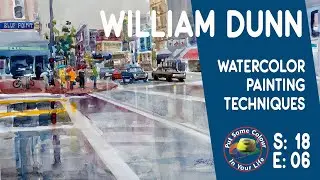 Watercolor painting techniques and tutorial with William Dunn I Colour In Your Life