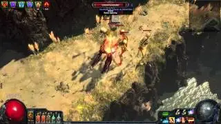 [Path of Exile] Immortal call and Cloak of Flame ignite test.