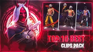 TOP 10 CLIPS | FF NEW LOBBY CLIPS PACK 💫| FF QUALITY EMOTE CLIPS PACK 🔥| FF CLIPS ⬇️