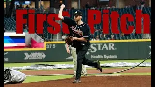 Throwing out The Atlanta Braves' Ceremonial FIRST PITCH at SunTrust Park!