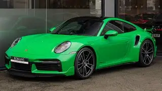 2023 Porsche 911 (992) Turbo S - Python Green - Walkaround + Engine & Exhaust Sound