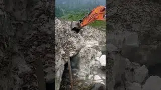 Hollow Glacier Dismantling in Naran kaghan valley For Safety Of Tourists