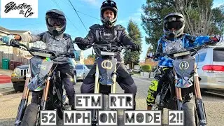 THESE ETM RTR'S ARE FAST!!! | 52 MPH ON MODE 2! #coffeyboys #EBIKE ##SURRONSTER #STARKVARG #YZ450 