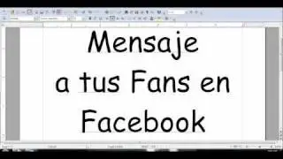 @ArmandoAyudame Mensaje a tus Fans en Facebook