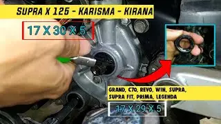 Cara Mengganti Seal As Gear Depan Supra X 125 Karisma Bocor ❗ Penyebab Oli Cepat Habis