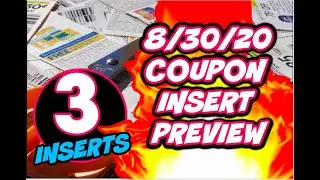 8/30/20 COUPON INSERT PREVIEW | 3 INSERTS & LOTS OF COUPONS 💃