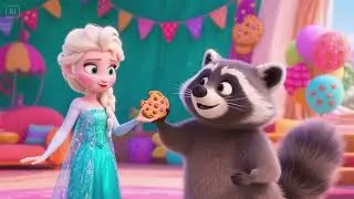 Elsa and the Raccoon Who Loved Cookies | Fun Winter Rhyme for Kids