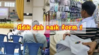 First day school VLOG || daftar si adik, last minit persiapan sekolah selepas berminggu2 di kampung