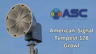 ASC T-128, Hoffman Estates, IL, Growl, Siren Test