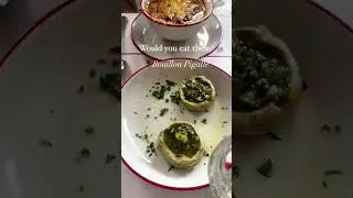 Traditional French Food, Snails and Onion Soup. Which one do you prefer? #frenchfood