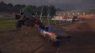 WRECKFEST | 20 LAPS EXTREME RACE | OVAL CIRCUIT WITH RAMPS AND JUMPS | BANGER RACING