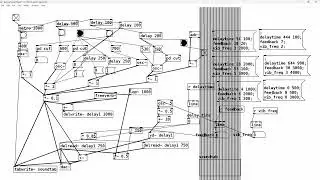 Pure Data 1st sine wave noise patch