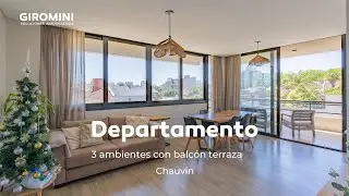 Departamento 3 ambientes con balcón terraza - Chauvin